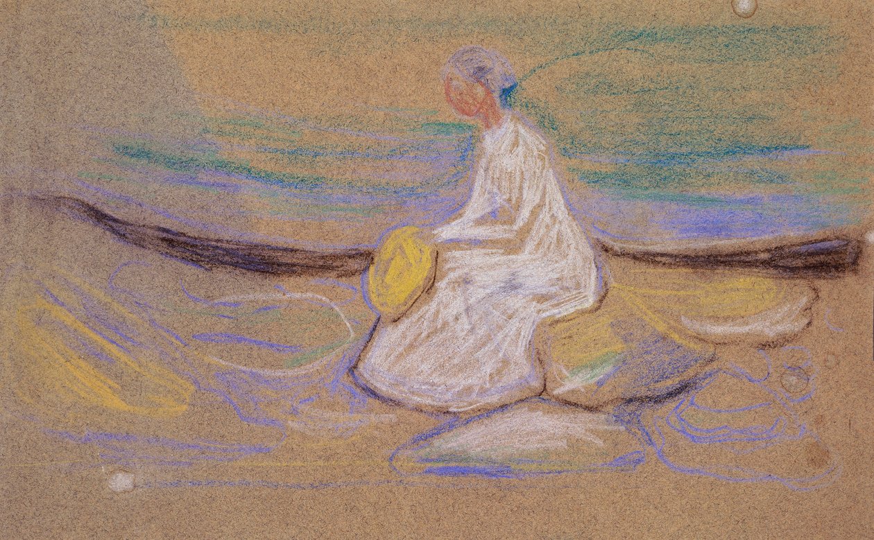 Ragazza sulla spiaggia da Edvard Munch