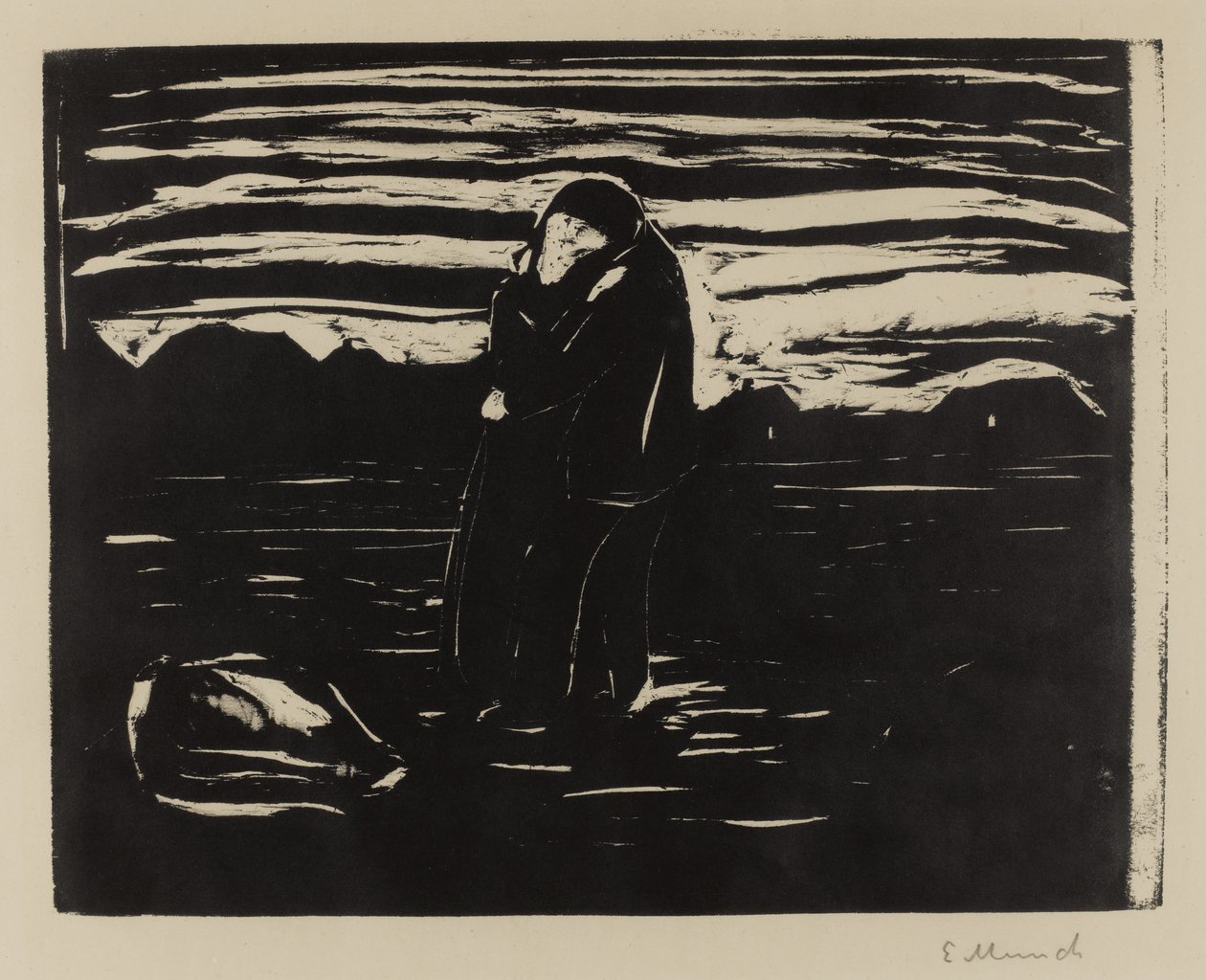 Bacio nel campo, 1905 da Edvard Munch