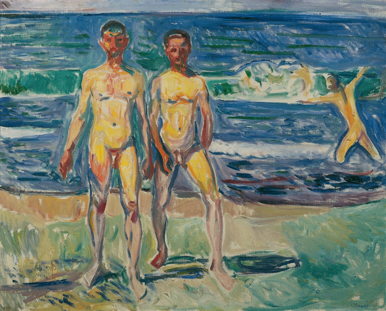 Uomini al mare da Edvard Munch