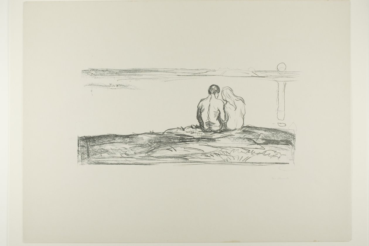 Sorgere della luna da Edvard Munch