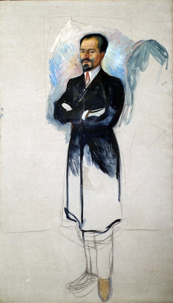 Ritratto di Ernest Thiel 1859-1947 da Edvard Munch