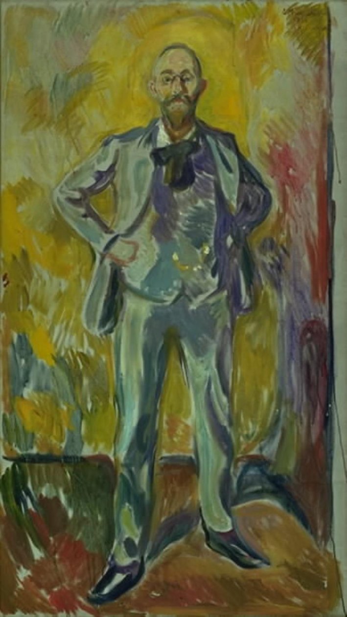 Ritratto del Professor Daniel Jacobson da Edvard Munch
