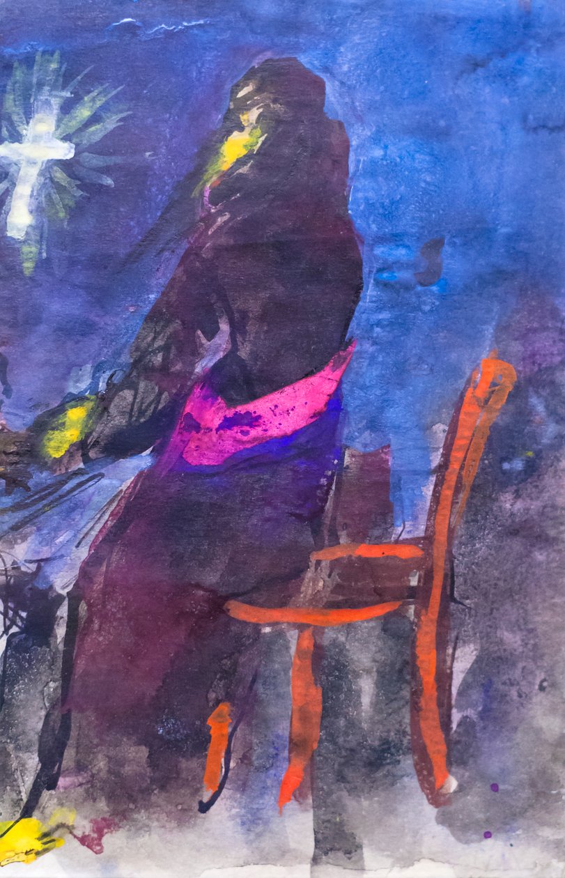 Padre in preghiera da Edvard Munch