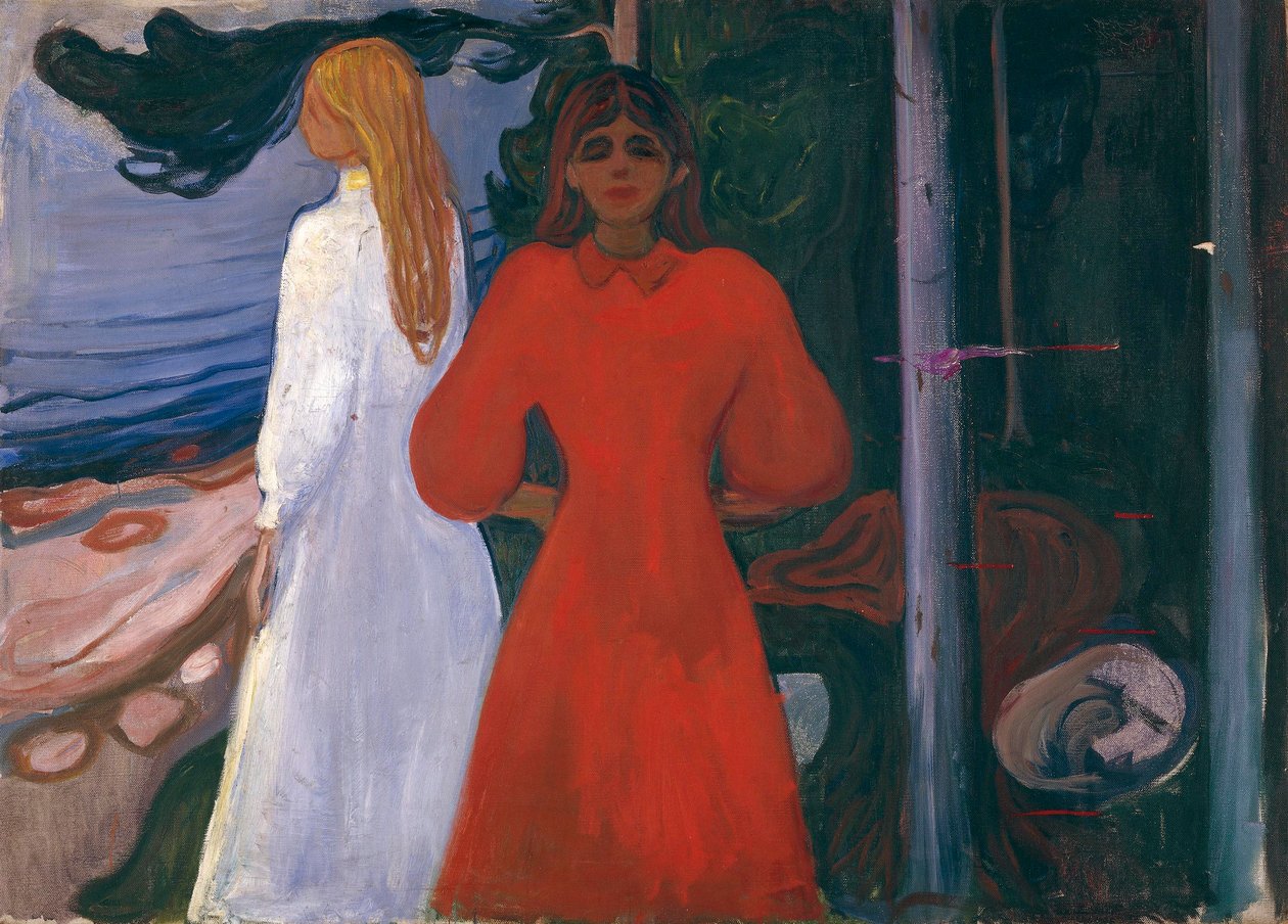 Rosso e bianco da Edvard Munch