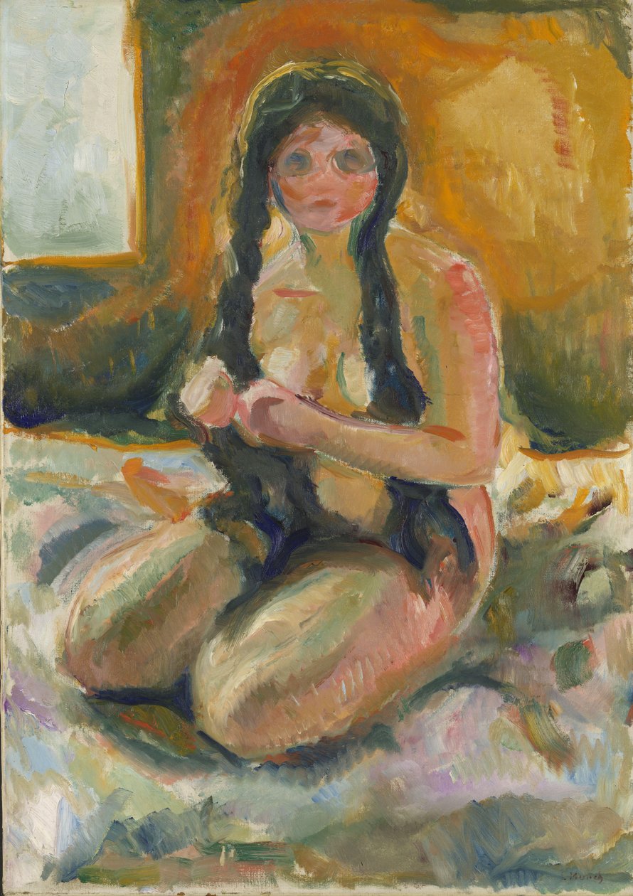 Nudo seduto da Edvard Munch