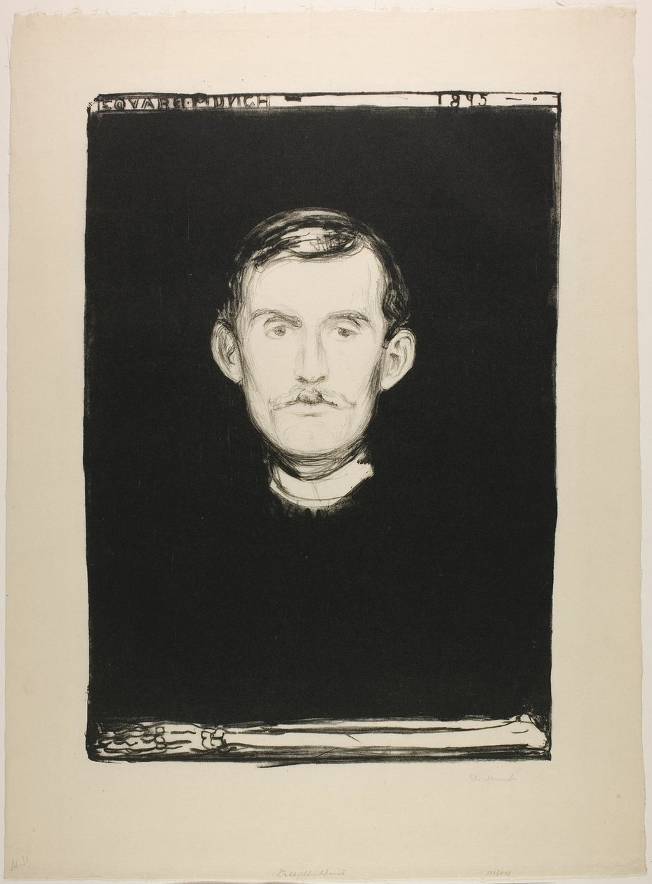Autoritratto da Edvard Munch