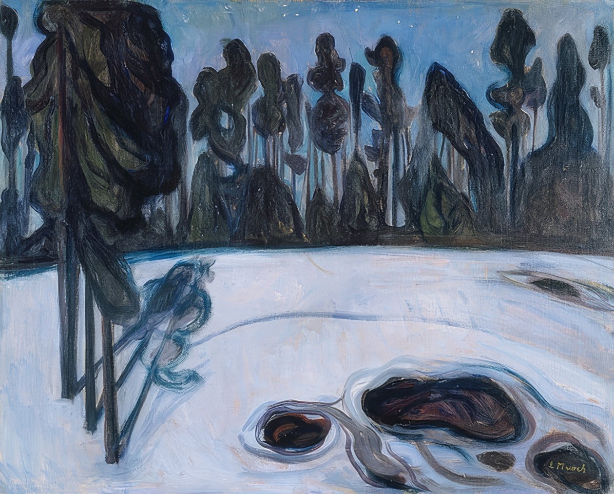 Notte stellata, 1901 da Edvard Munch