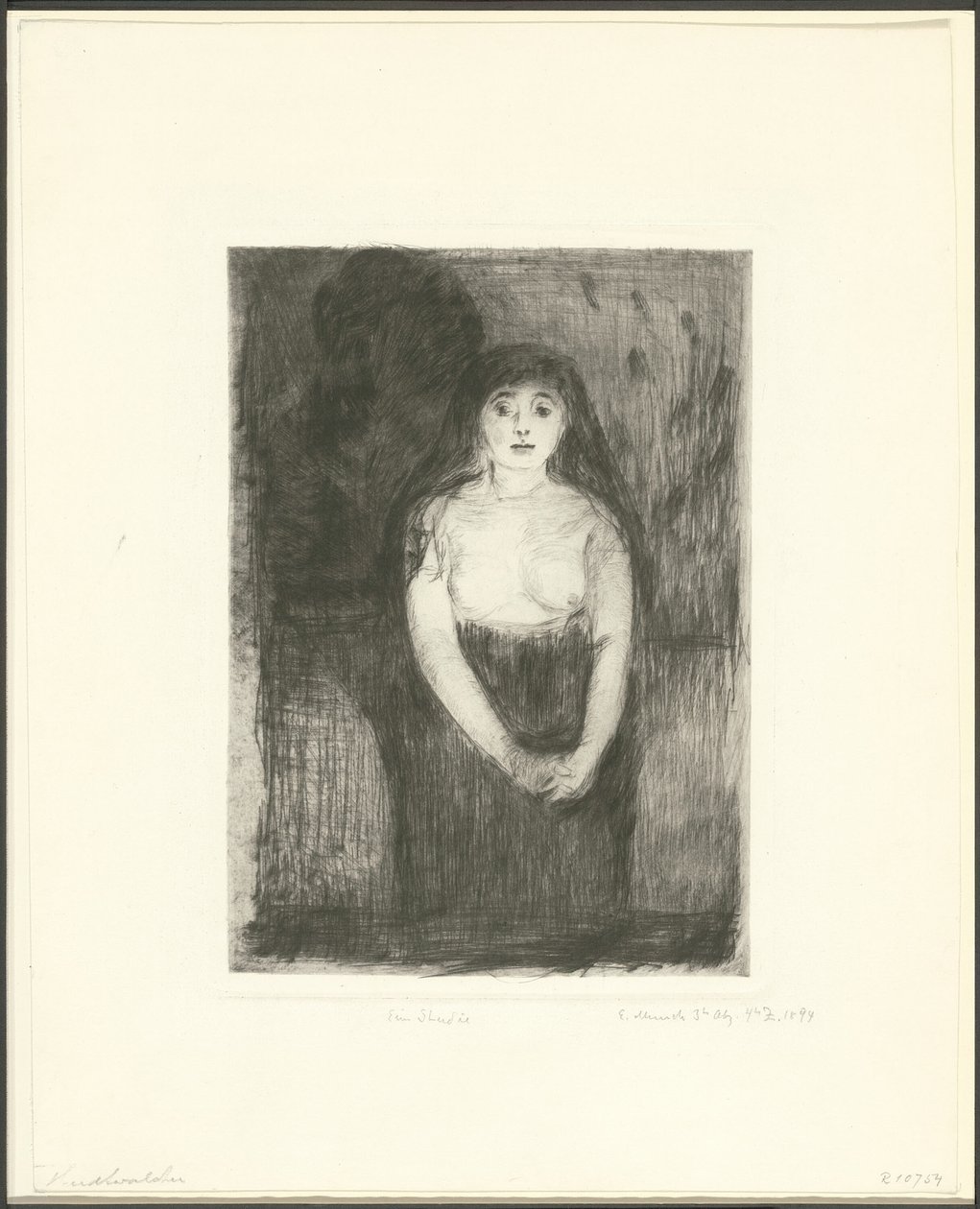 Studio di un modello da Edvard Munch