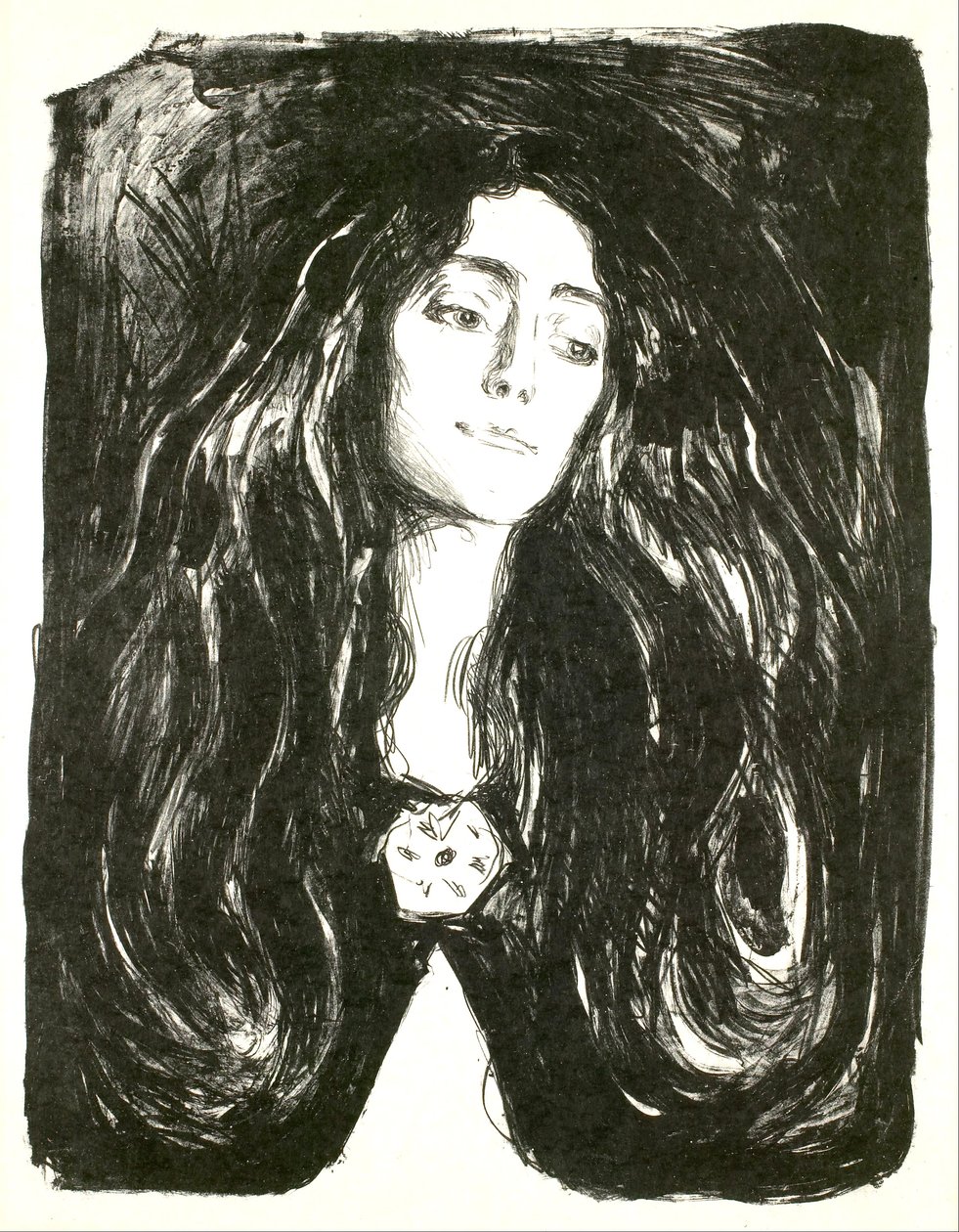 La spilla. Eva Mudocci da Edvard Munch