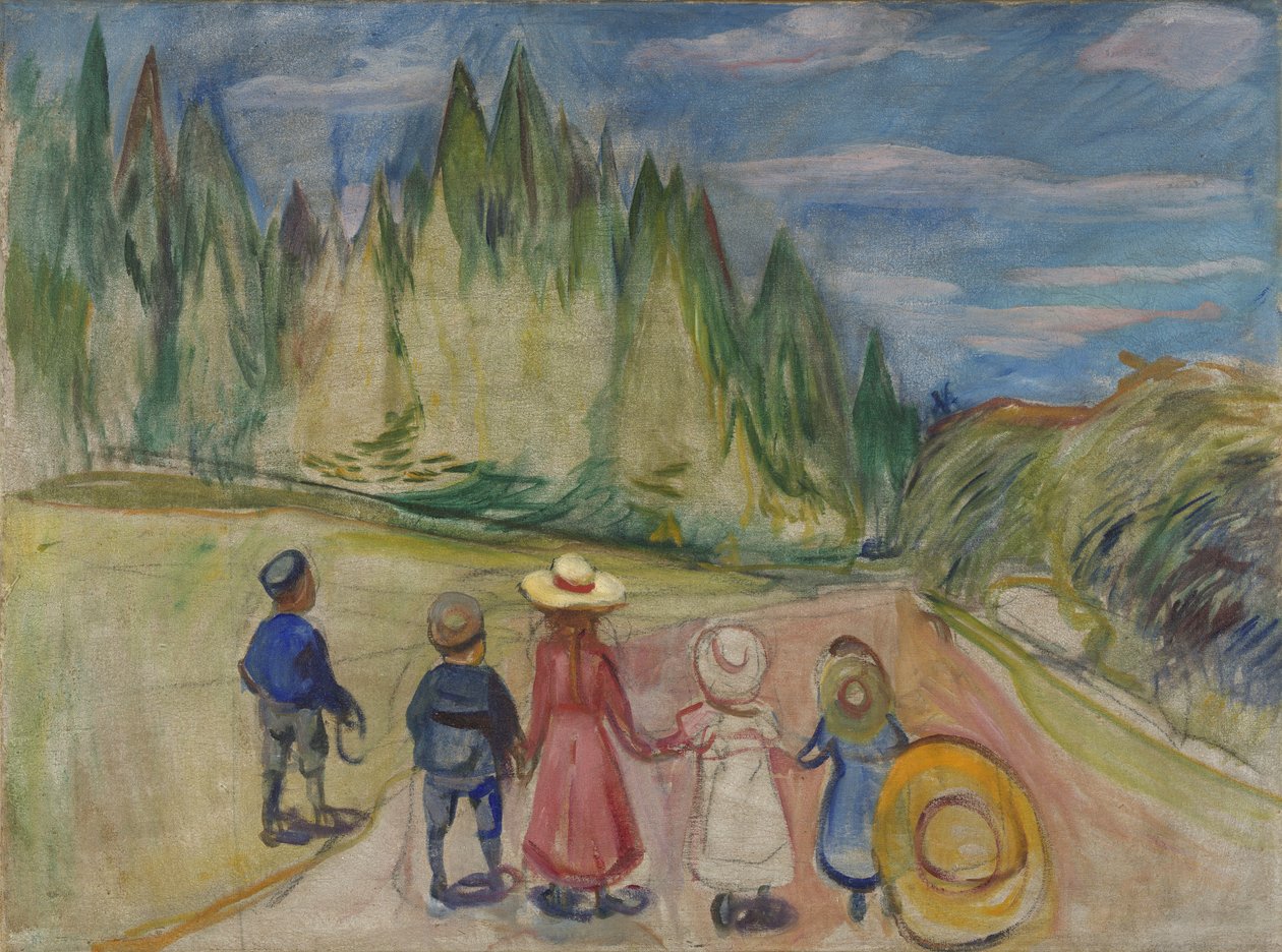 La foresta delle fiabe da Edvard Munch