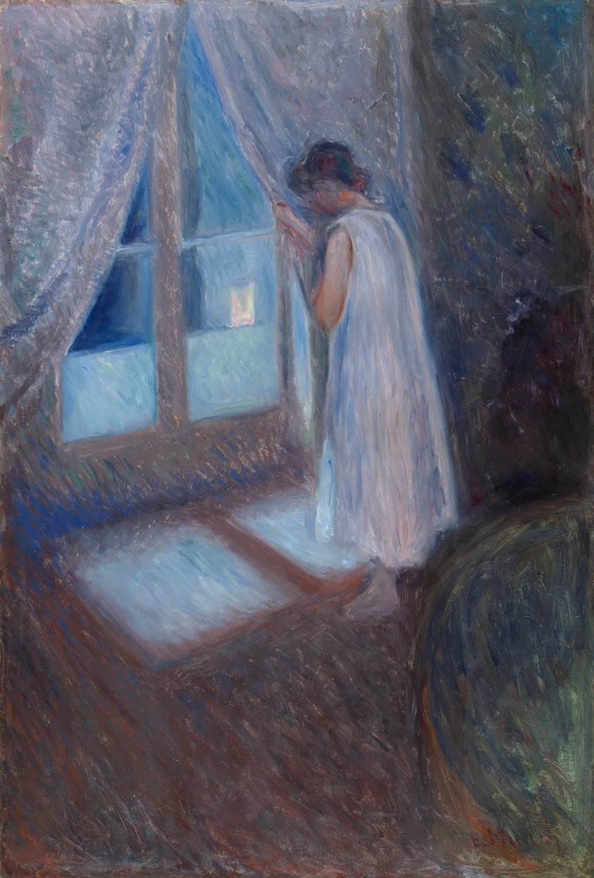 La ragazza alla finestra da Edvard Munch