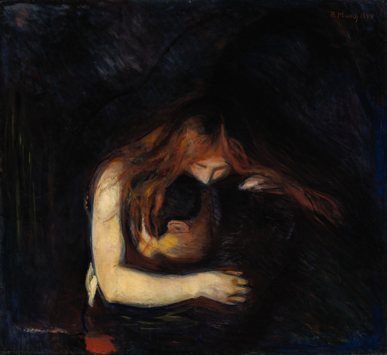 Il Vampiro Amore e Dolore, 1894 da Edvard Munch
