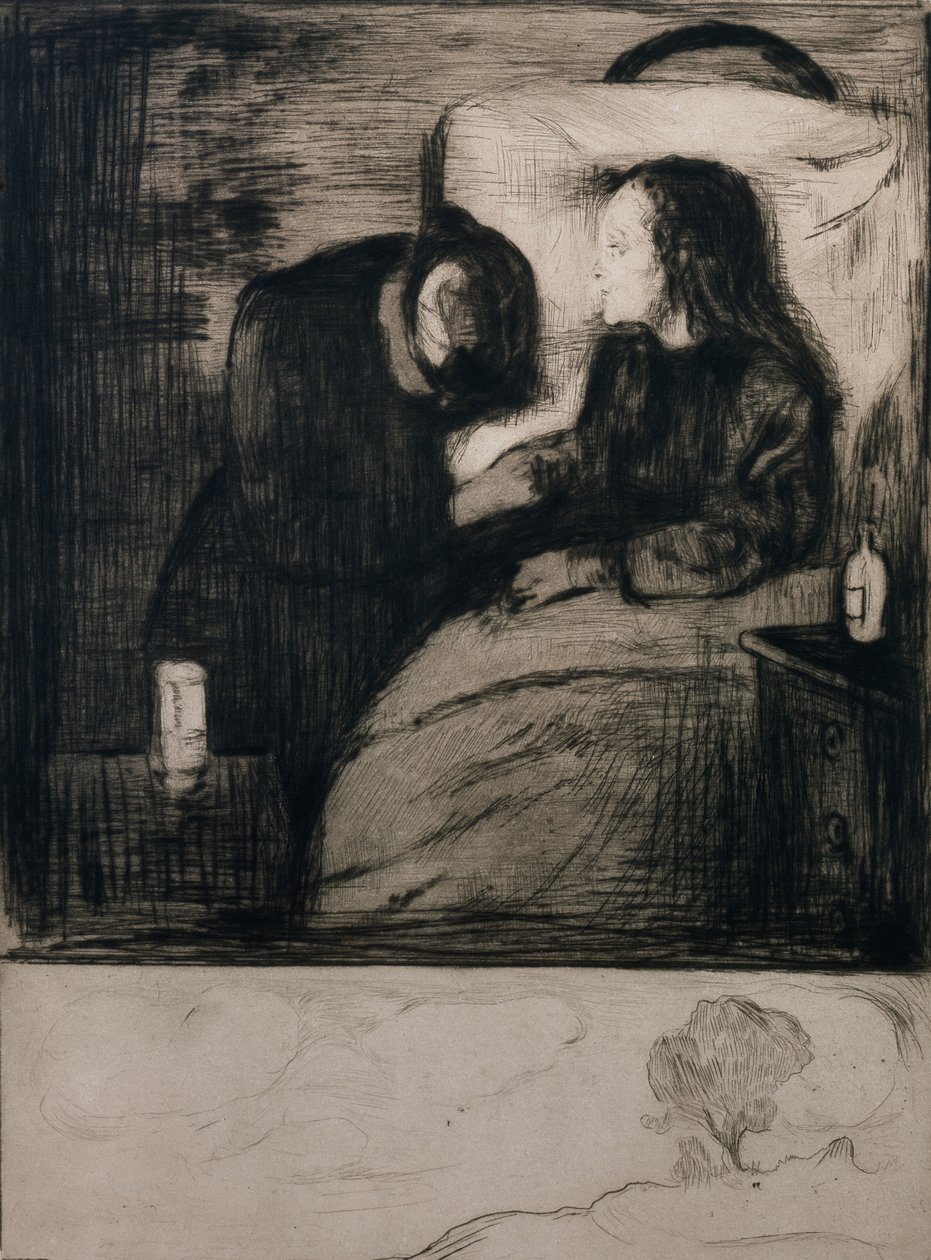 Il bambino malato da Edvard Munch