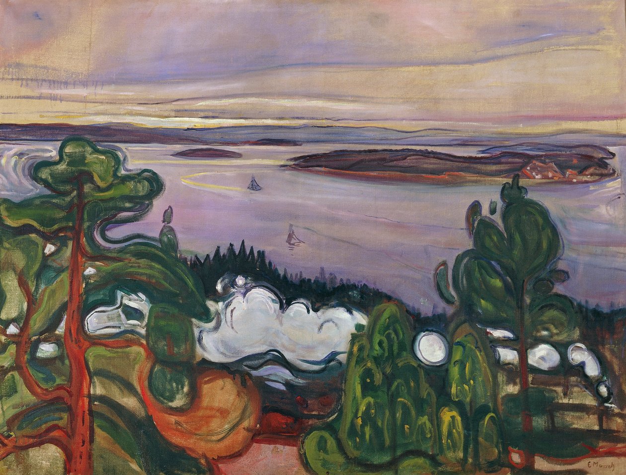 Fumo del treno da Edvard Munch