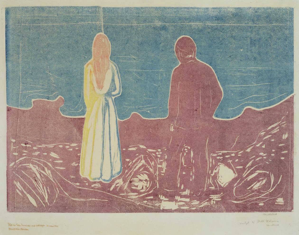 Due Persone, 1899 (I Solitari) da Edvard Munch