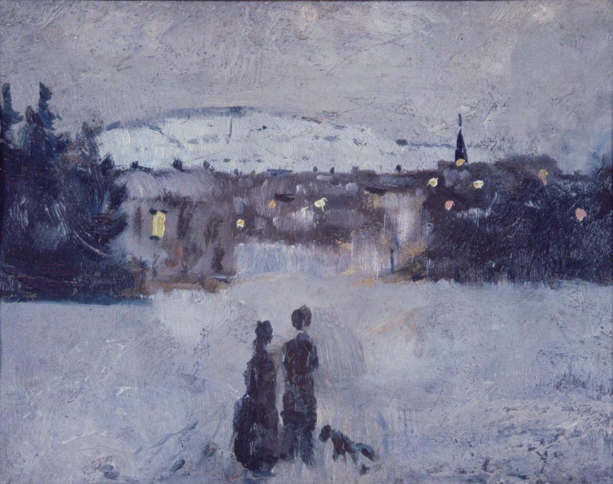 Paesaggio invernale al crepuscolo da Edvard Munch