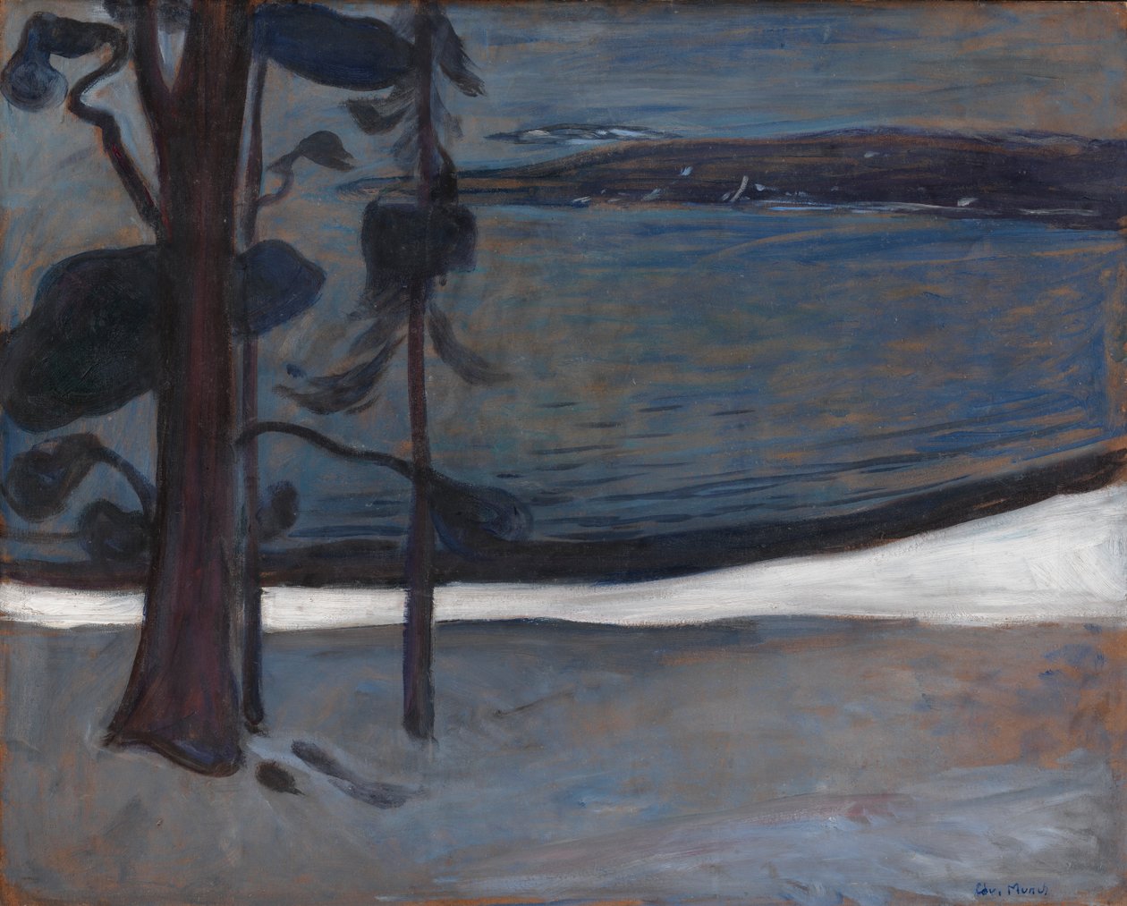 Inverno a Nordstrand da Edvard Munch