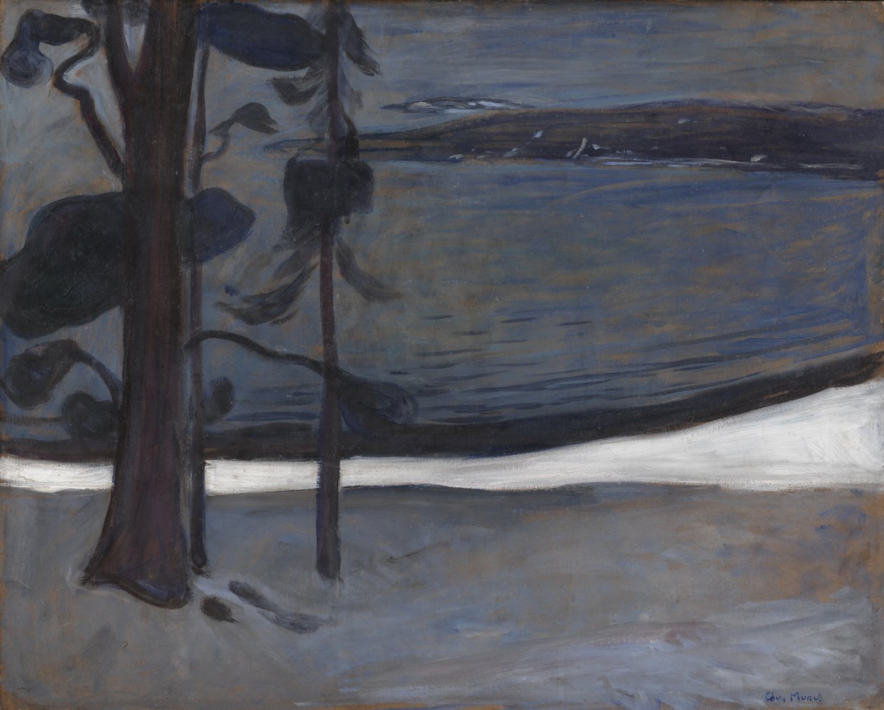 Inverno a Nordstrand da Edvard Munch
