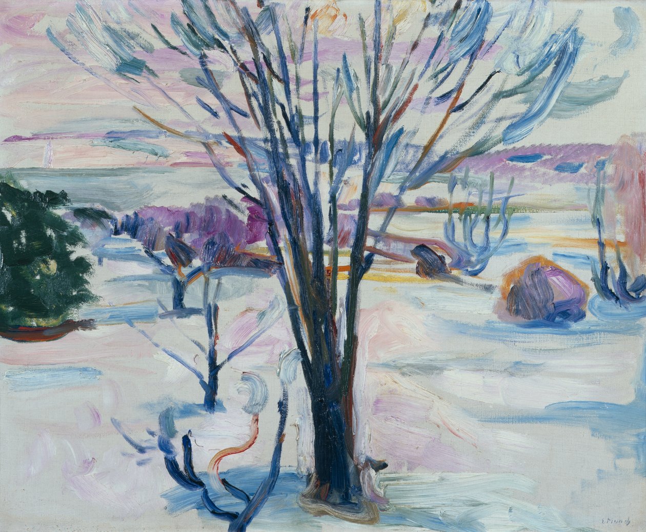 Paesaggio invernale da Jeloya da Edvard Munch
