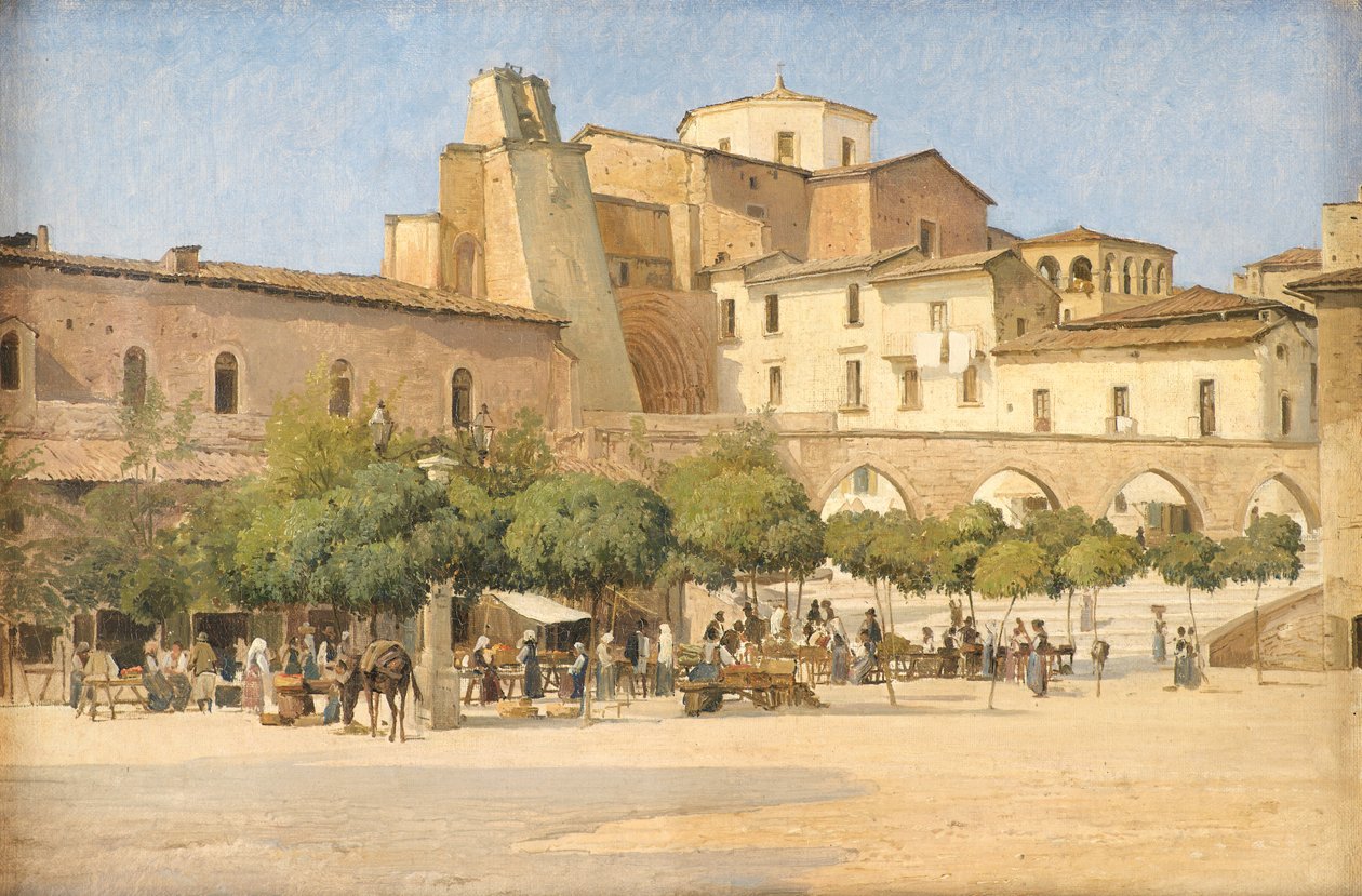 La Piazza di Sulmona da Edvard Petersen