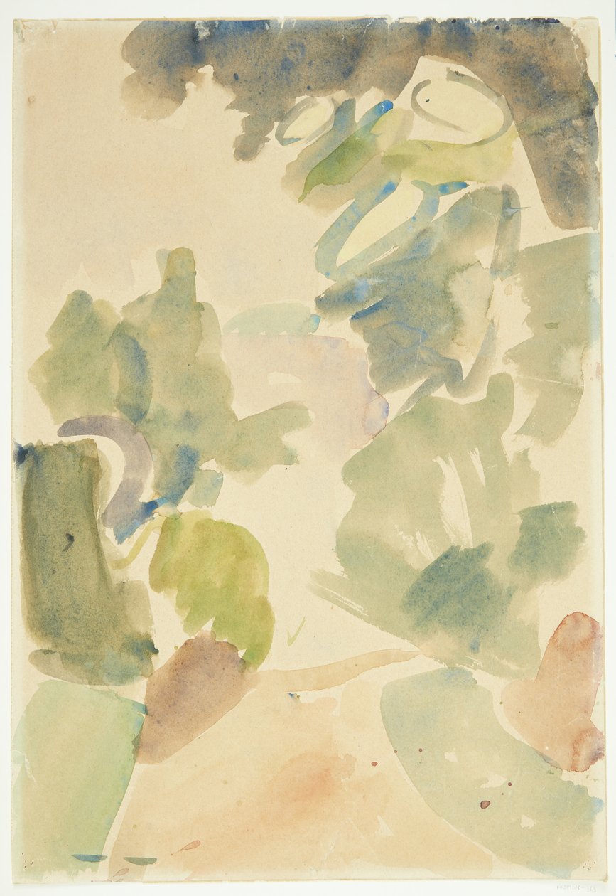 Strada nella foresta. Studio di colore da Edvard Weie
