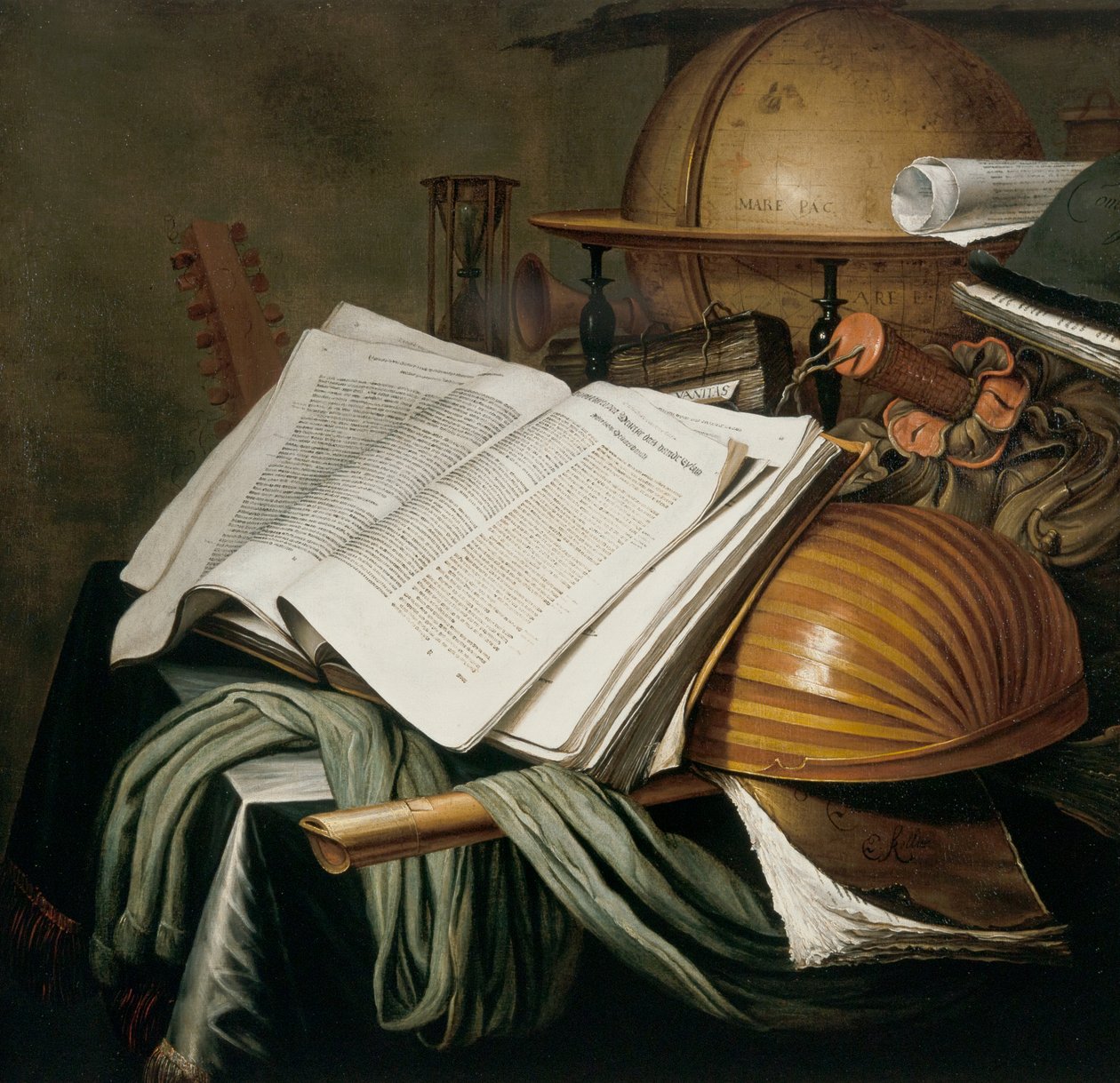 Vanitas natura morta da Edwaert Colyer or Collier