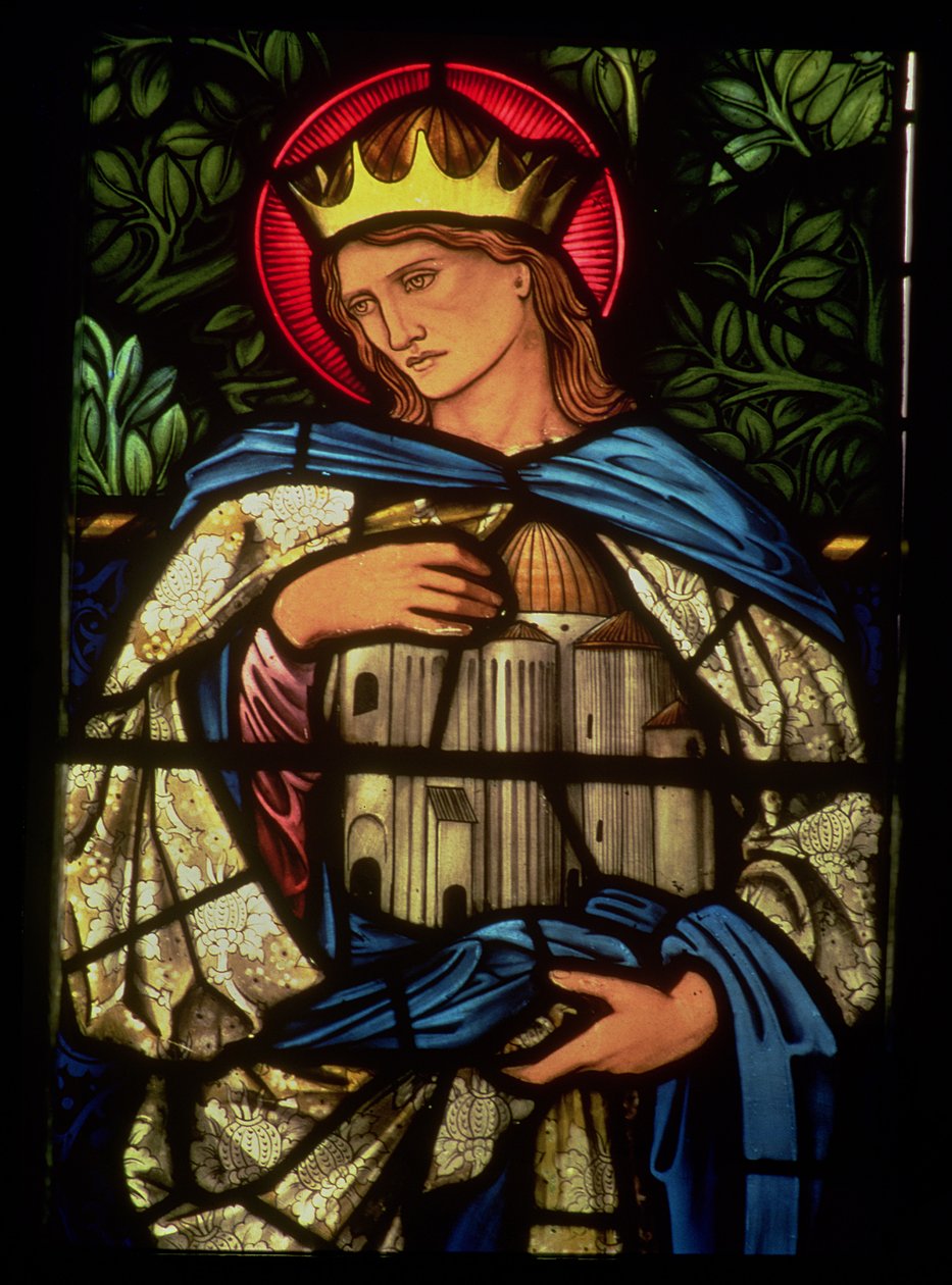 Re Salomone che tiene il tempio, 1890 (vetro colorato) da Edward Burne Jones