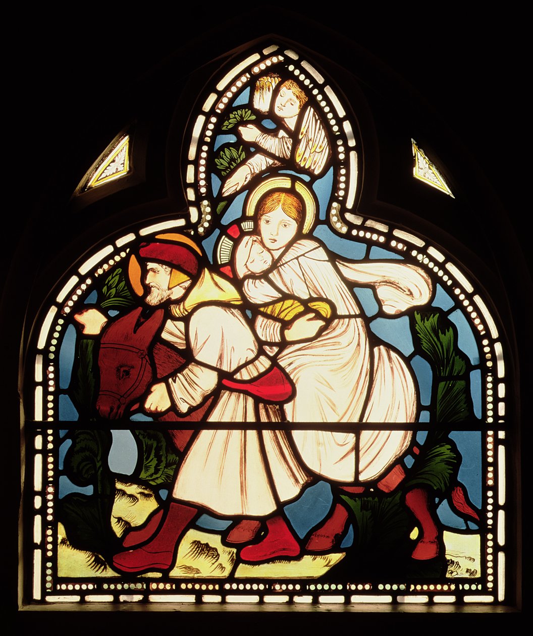 La fuga in Egitto, 1862 da Edward Burne Jones