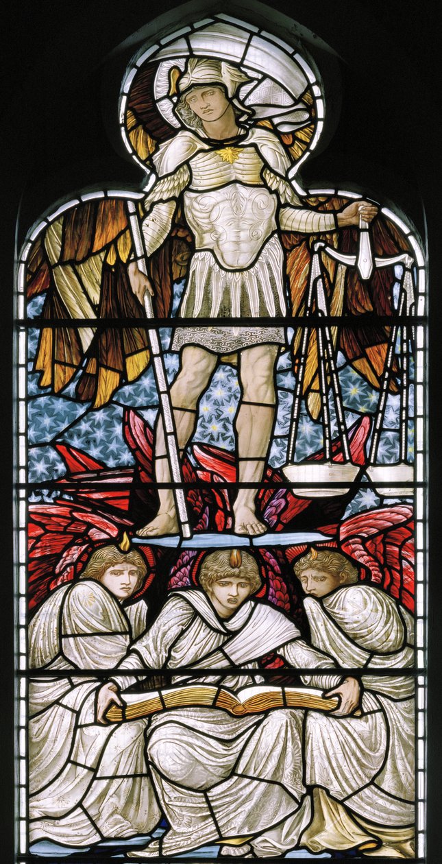 San Michele che Pesa le Anime, Il Giudizio Universale (dettaglio) da Edward Burne Jones
