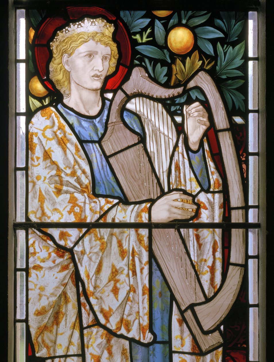 Waterford, San Michele e Tutti gli Angeli, Morris & Co., Edward Burne-Jones, Re Davide che Suona l