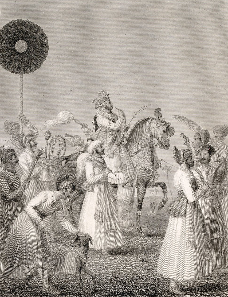 Maharana Bhim Singh di Udaipur, (r. 1778-1828) da Edward Francis Finden