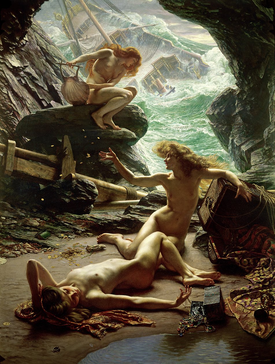 La grotta delle ninfe della tempesta, 1903 da Edward John Poynter
