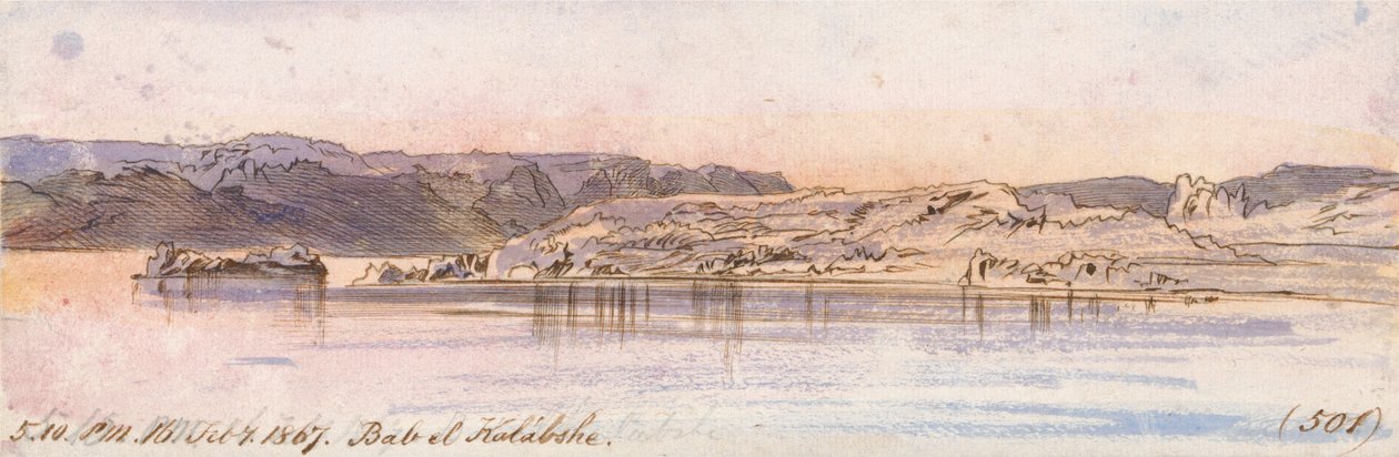 Bab el Kalabshe da Edward Lear