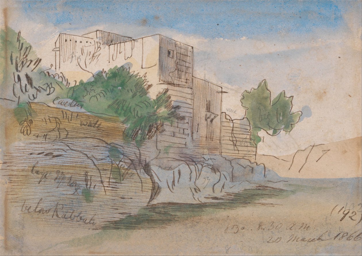 Sotto Rabat, Malta da Edward Lear