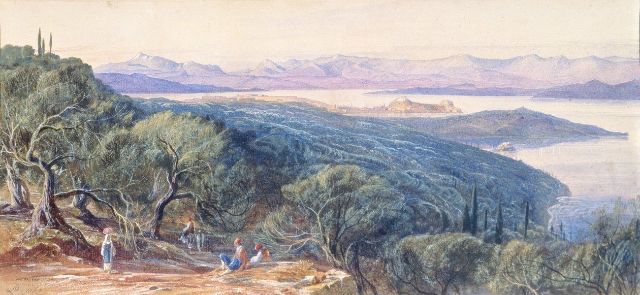 Corfù, XIX secolo da Edward Lear