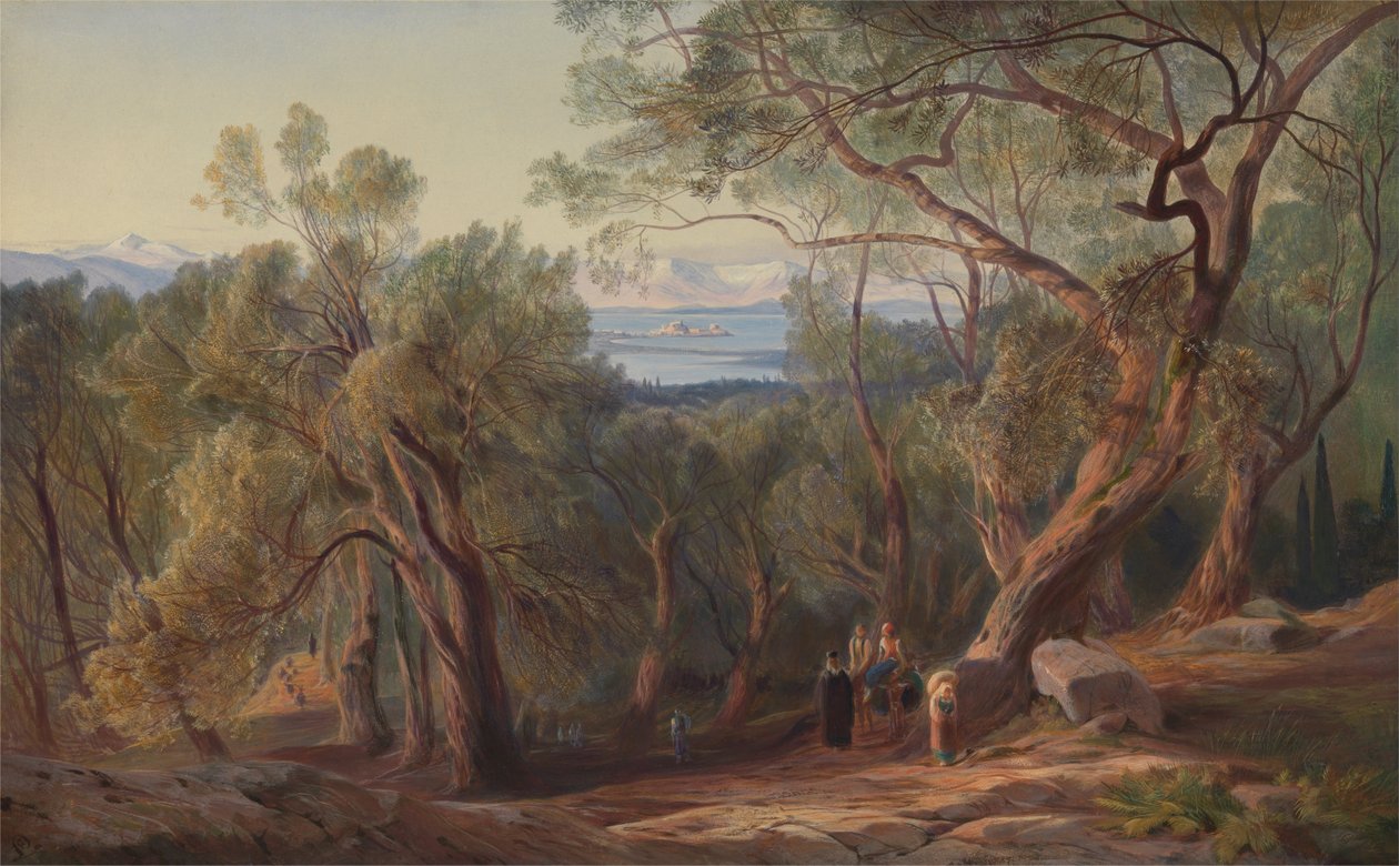 Corfù da Santa Decca da Edward Lear