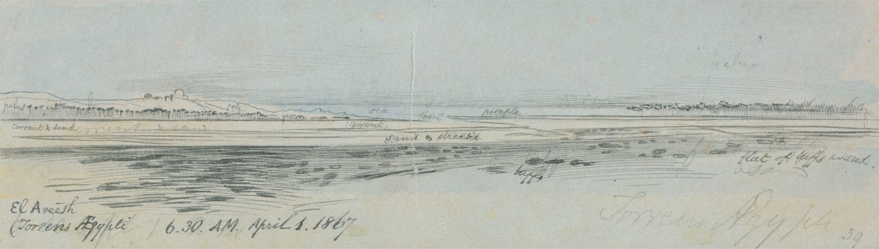 El Areesh (Torrens Ægypti) da Edward Lear