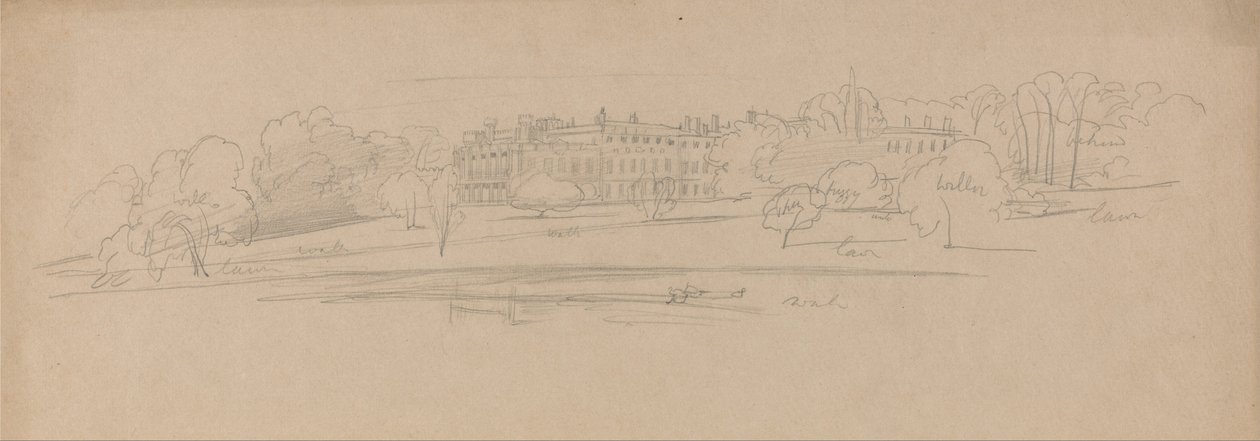 Knowsley Hall da Edward Lear