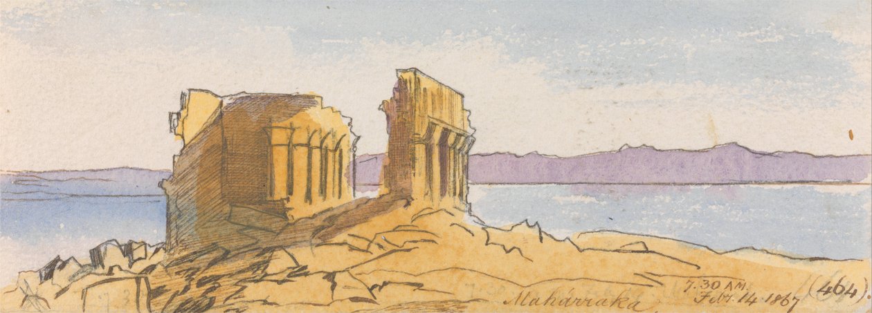 Maharraka, 7:30 am, 14 febbraio 1867 da Edward Lear