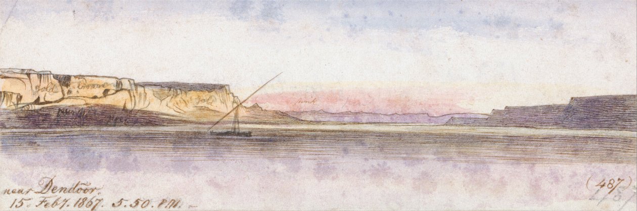 Vicino a Dendour da Edward Lear