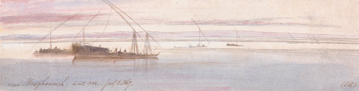 Vicino a Mesghouneh da Edward Lear