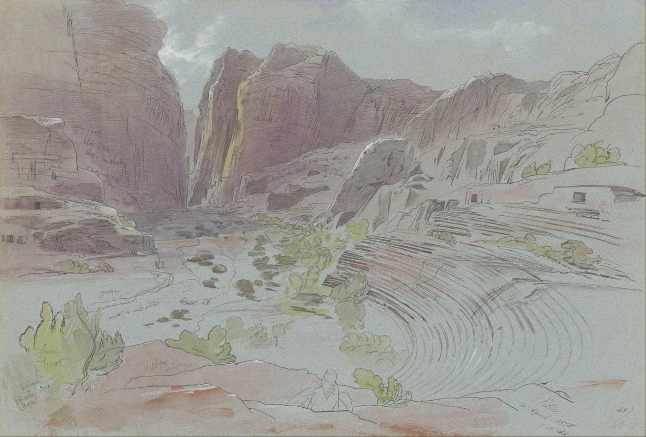 Petra, 14 aprile 1858 da Edward Lear