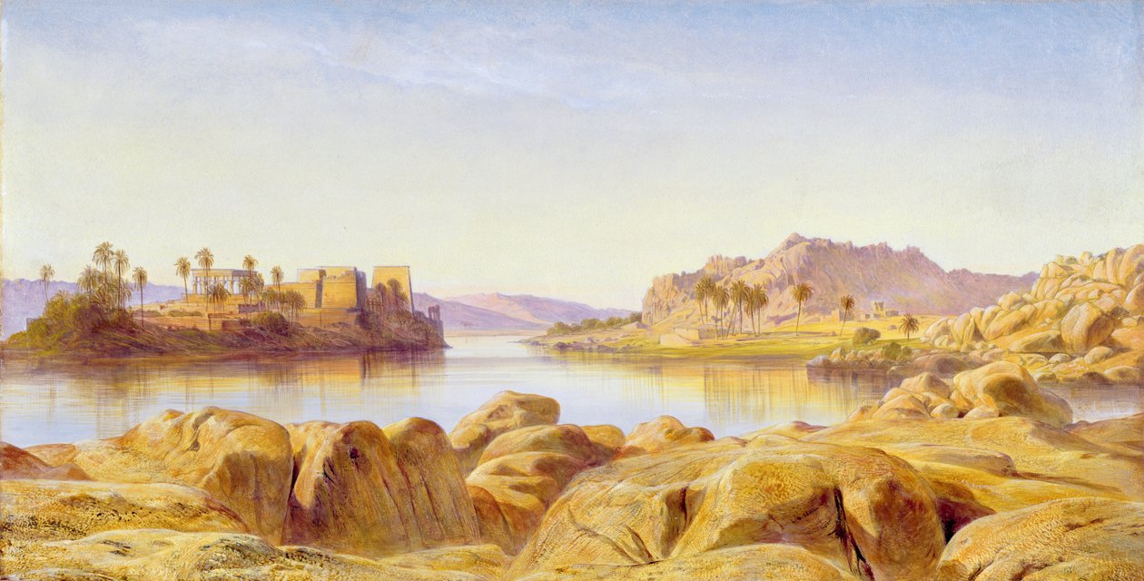 Philae, Egitto, 1863 da Edward Lear
