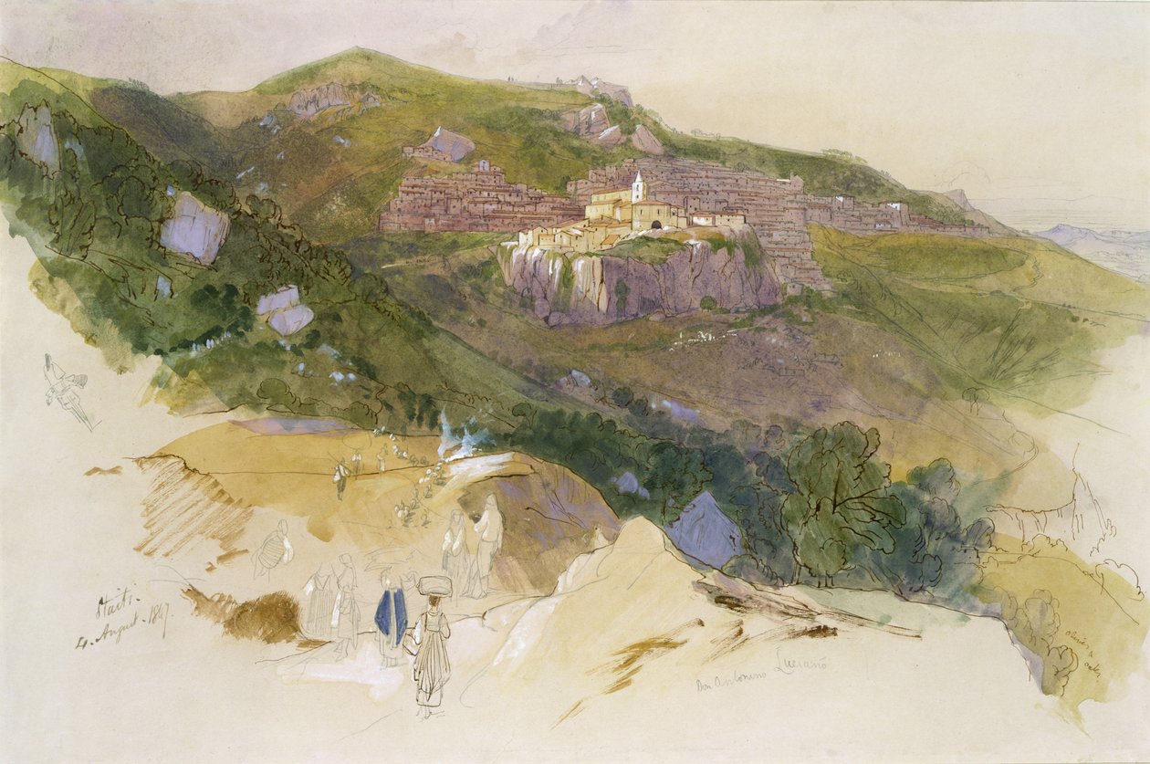 Staiti, Sicilia, 1847 da Edward Lear