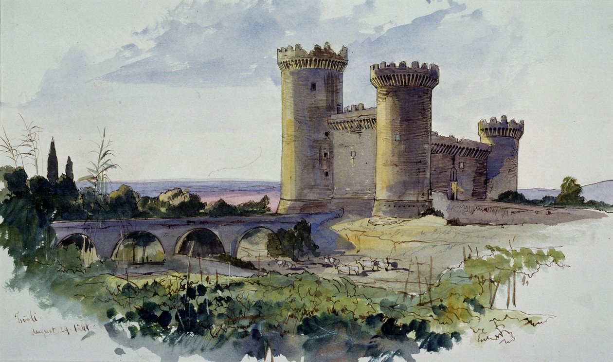 Tivoli, XIX secolo (acquerello) da Edward Lear