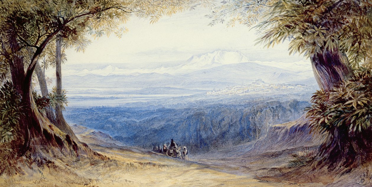 Villa Castellane, Varese, 1884 da Edward Lear