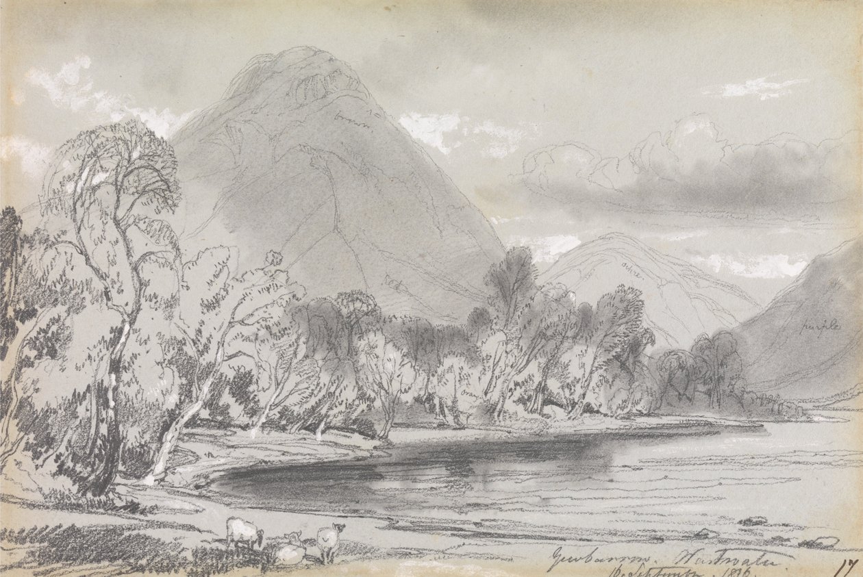 Yewbarrow, Wastwater, 16 settembre 1836 da Edward Lear