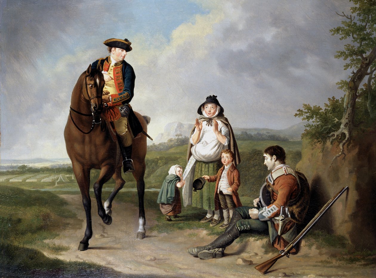 Marchese di Granby (1721-70) che soccorre un soldato malato, c.1765 da Edward Penny