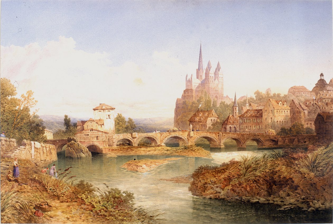 Limburg con la cattedrale di San Giorgio da Edward Richardson