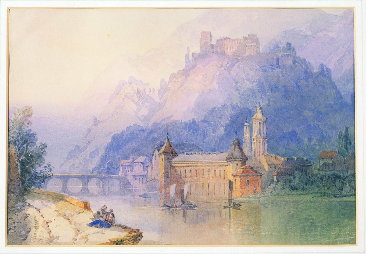 Veduta sul Reno, 1850 da Edward Richardson